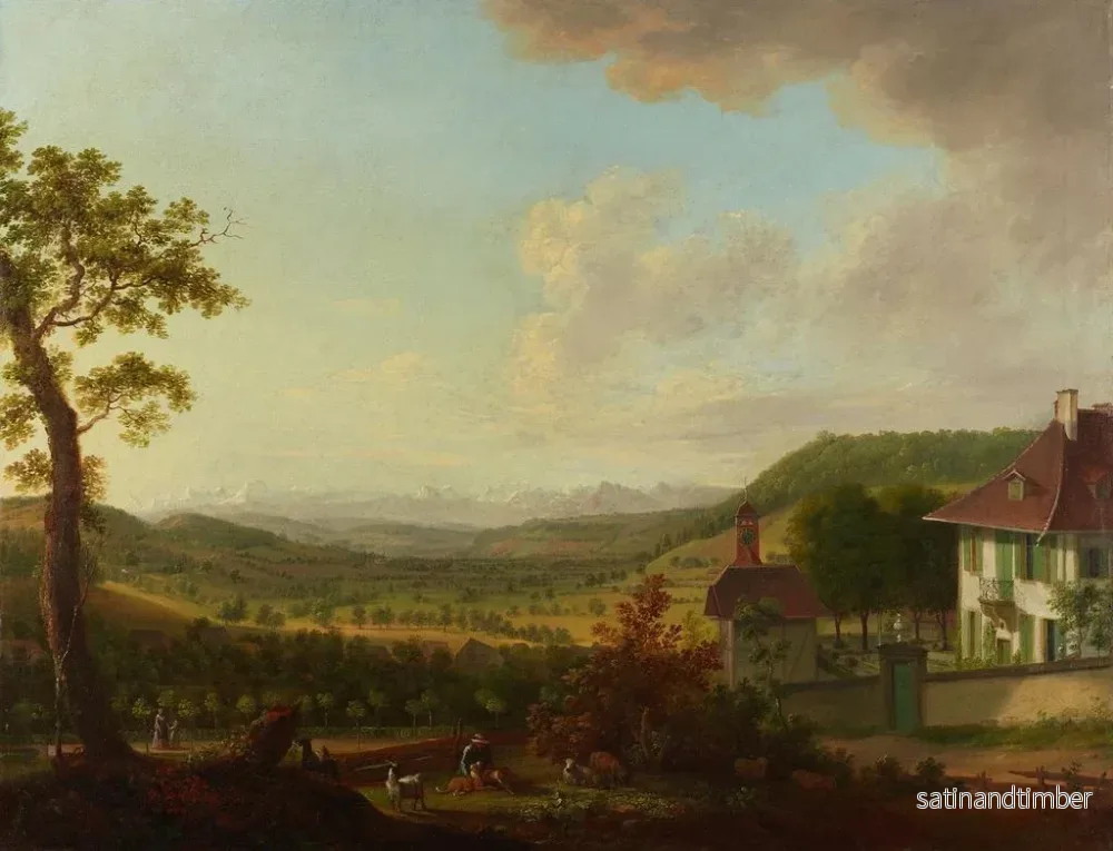 Reproduktion av målningen Vue de Sinneringen - Johann Caspar Ulinger - Bild 2