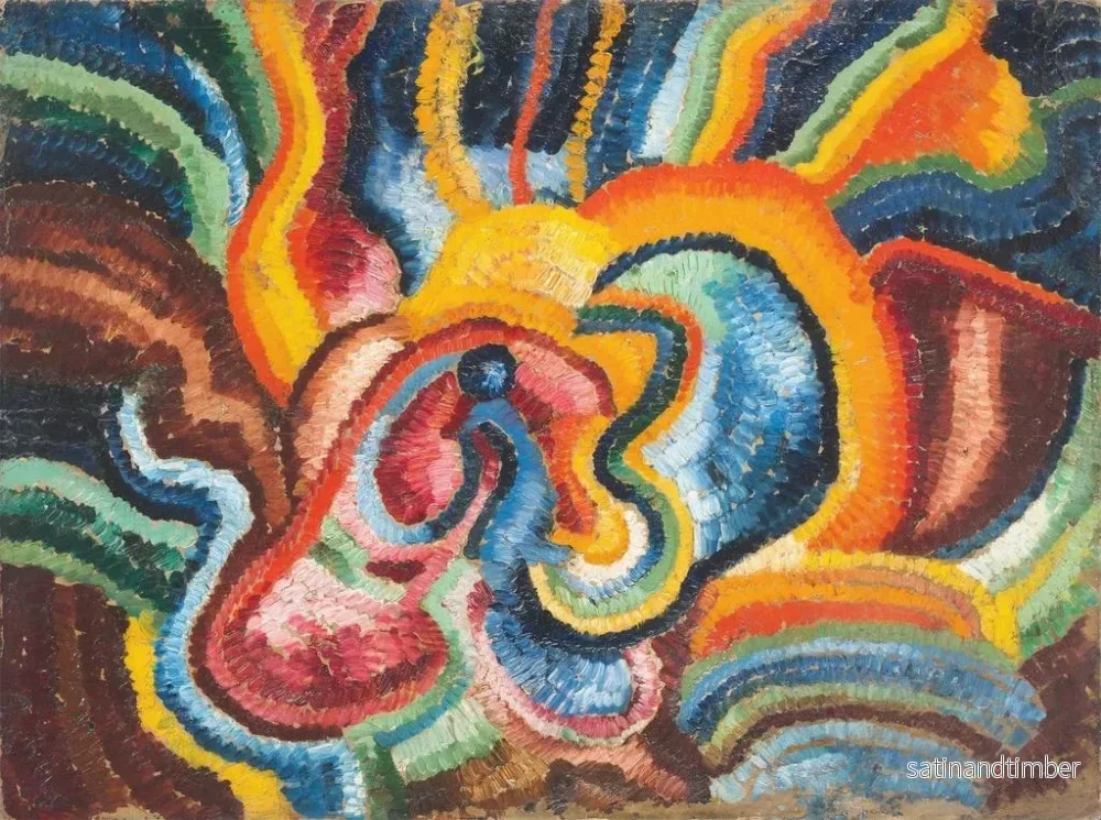 Reproduktion av målningen Komposition astrale XVI - Wilhelm Morgner - Bild 2