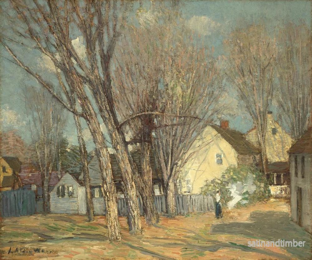 Reproduktion av målningen av Windham Village - Julian Alden Weir - Bild 2