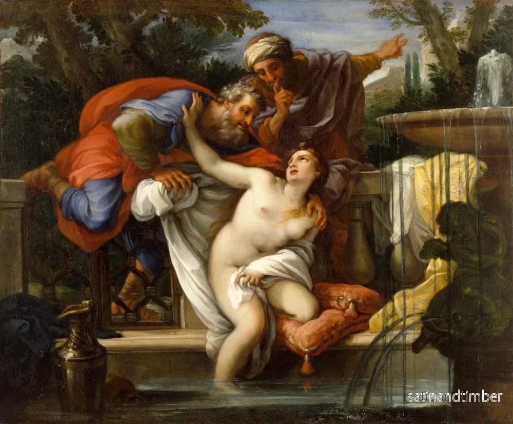 Reproduktion av målningen Suzanne et les vieillards - Giuseppe Bartolomeo Chiari - Bild 2
