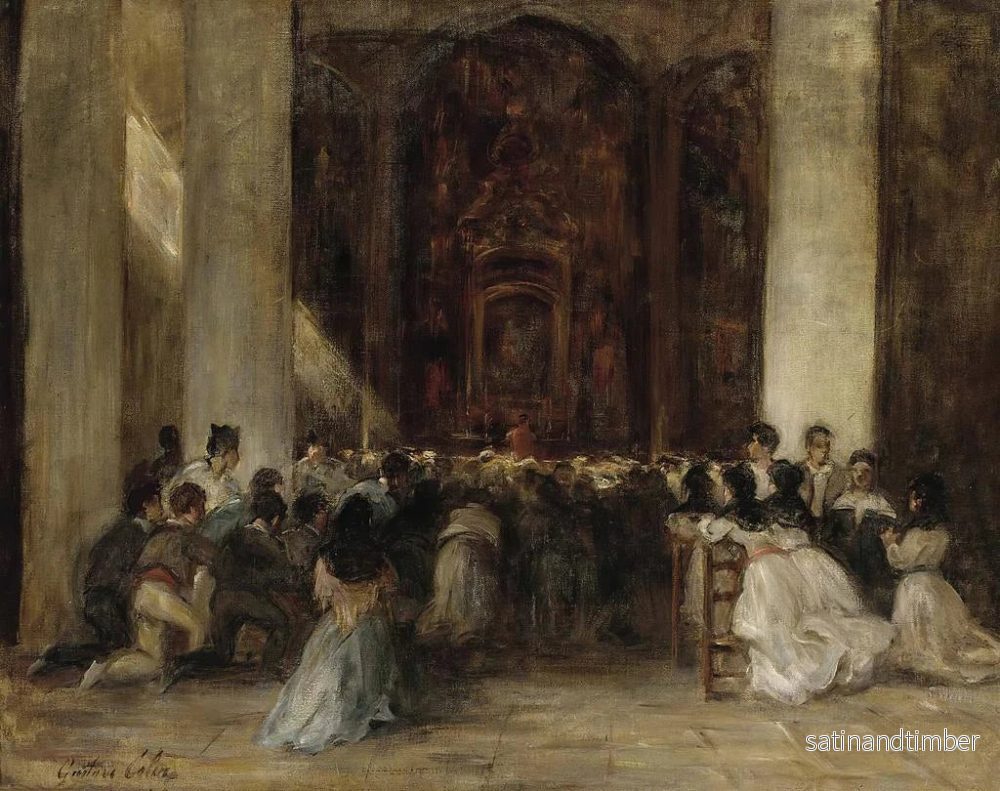 Reproduktion av målningen Messe - Gustave Henri Colin - Bild 2