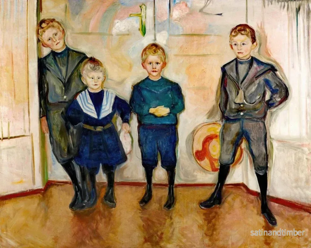 Reproduktion av målningen Les fils du Dr Lindes - Edvard Munch - Bild 2