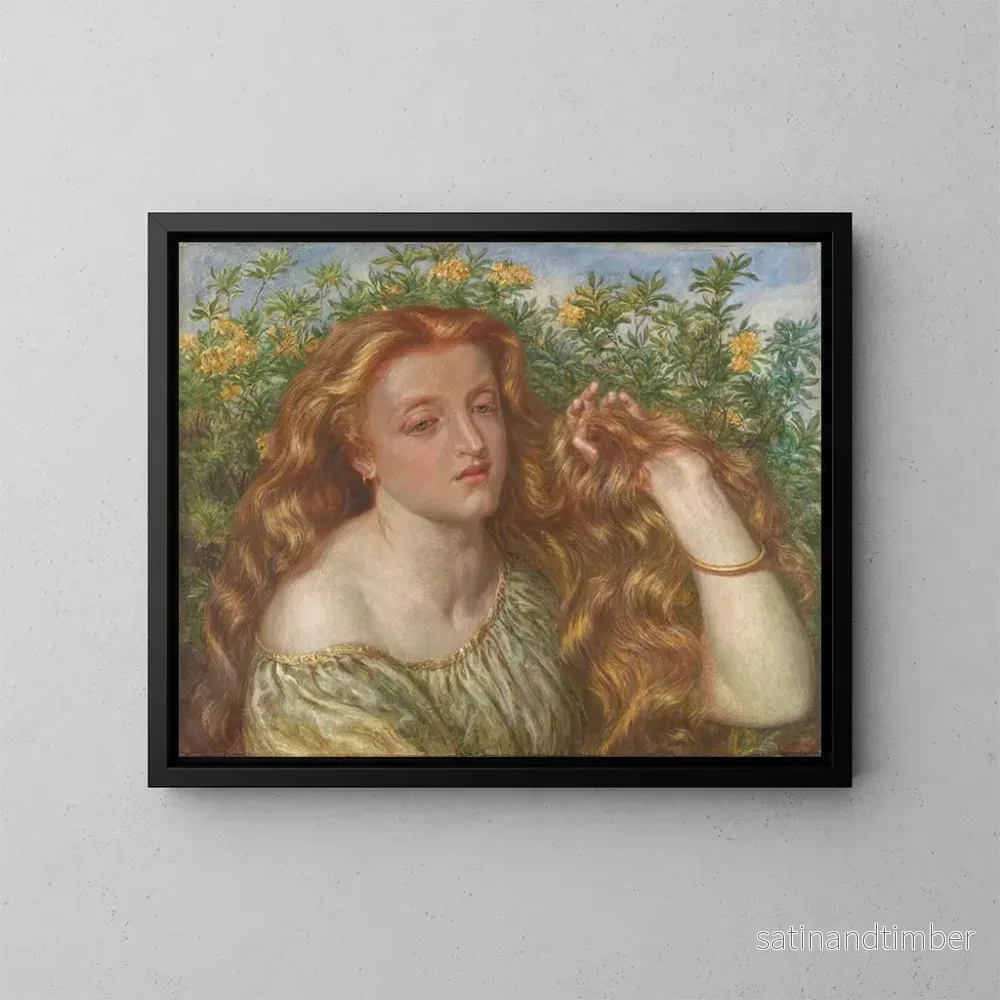 Reproduktion av målningen Cheveux d'or - Frederic James Shields