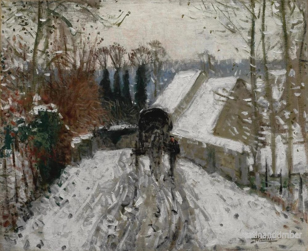 Reproduktion av målningen Snöeffekt - Pierre-Eugène Montzin - Bild 2