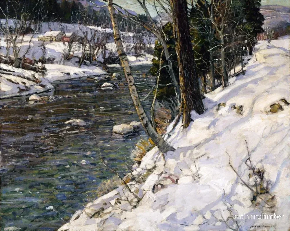 Reproduktion av målningen Soliga sluttningar - George Gardner Symons - Bild 2