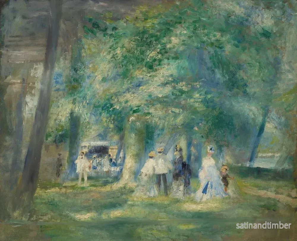 Reproduktion av målningen La fête de Saint-Cloud - Pierre-Auguste Renoir - Bild 2