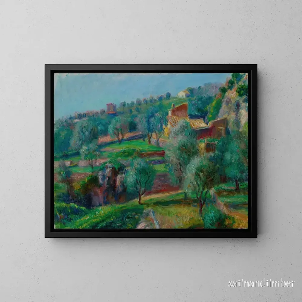 Reproduktion av målningen Terrasses du sud de la France - William James Glackens