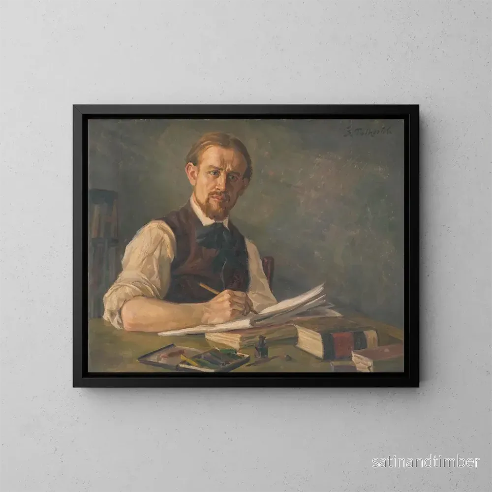 Reproduktion av målningen J. Alexy som student vid Prags akademi – Stefan Polkorb Reproduktion av målningen J. Alexy som student vid Prags akademi – Stefan Polkorb