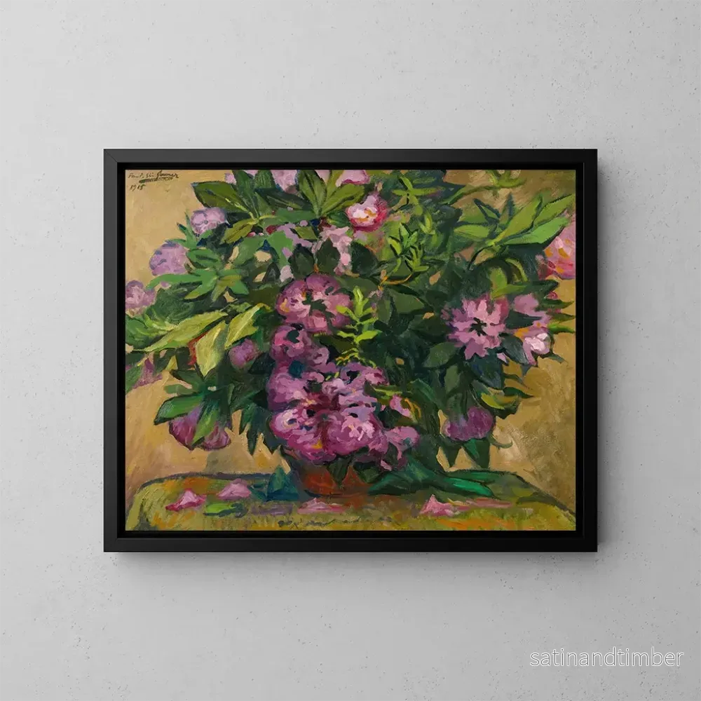 Reproduktion av målningen Bouquet de fleurs - Paul-Élie Gernez