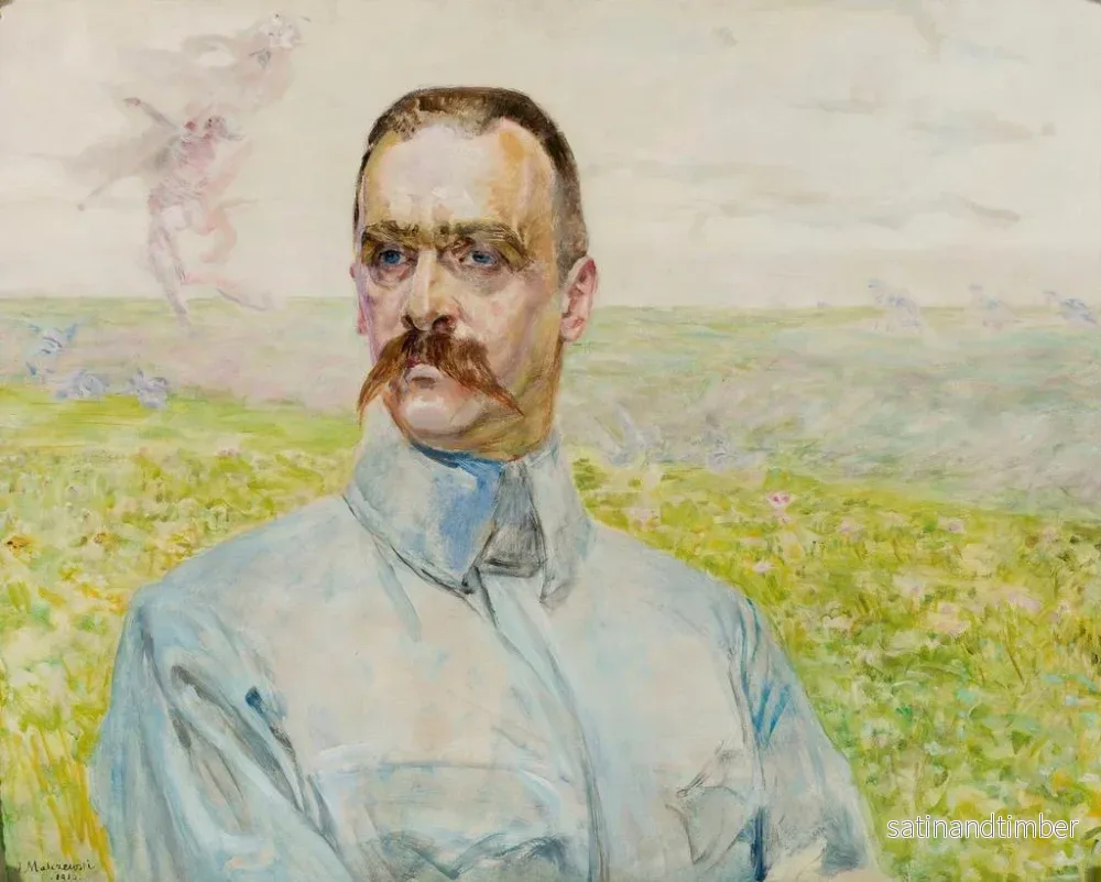 Reproduktion av målningen Porträtt av brigadier Józef Piłsudski - Jacek Malczewski - Bild 2
