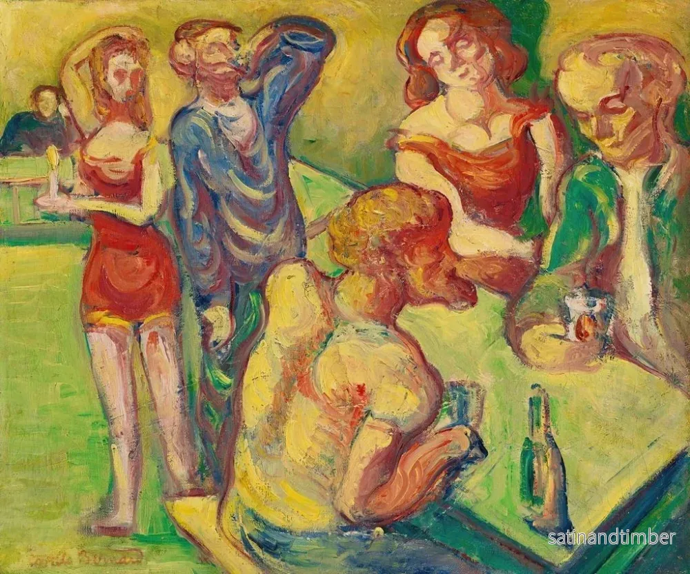 Reproduktion av målningen Au cabaret - Émile Bernard - Bild 2