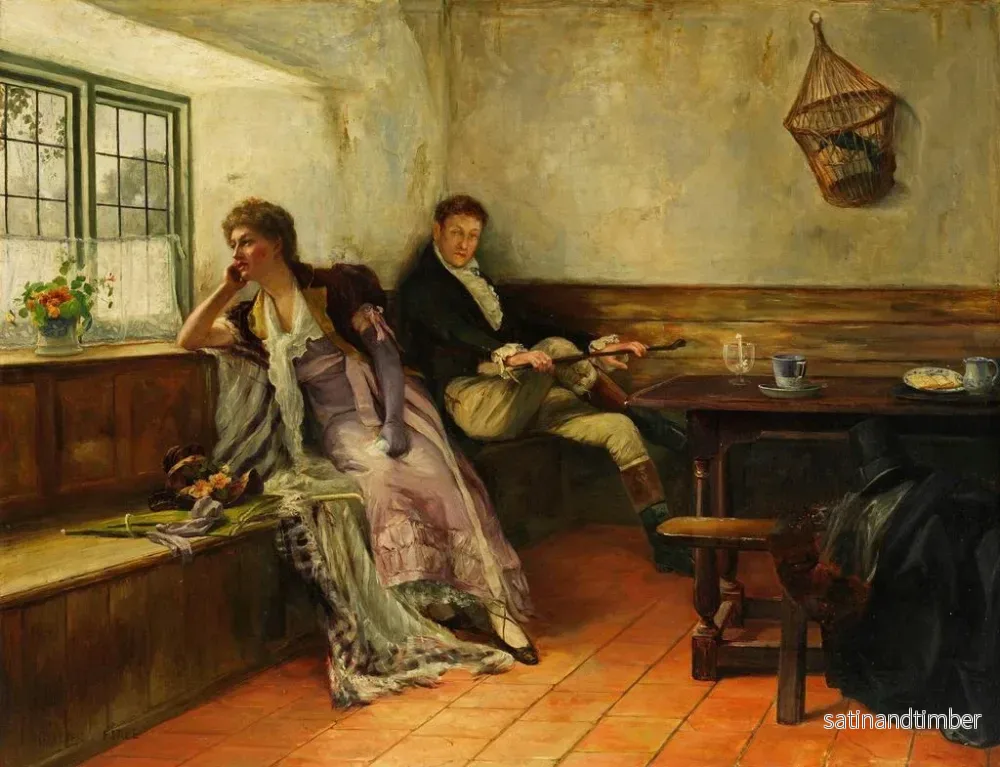 Reproduktion av målningen Le voyage de noces interrompu - Walter Firle - Bild 2