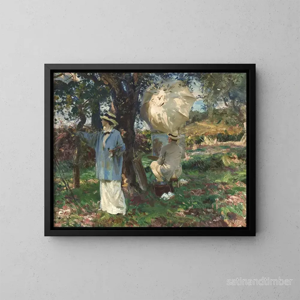 Reproduktion av målningen Les croqueurs - John Singer Sargent