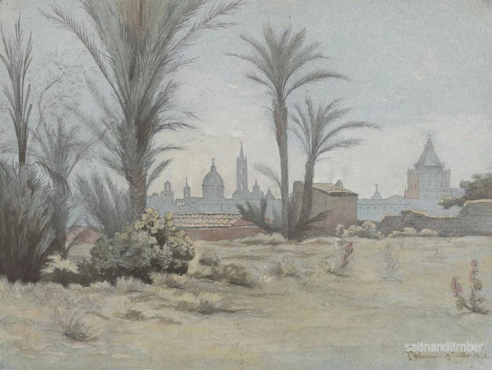 Reproduktion av målningen Vue de Palerme - Charles Damour - Bild 2