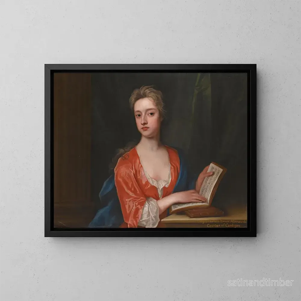 Reproduktion av målningen Portrait of Lady Elizabeth Bruce – Sir Godfrey Kneller Reproduktion av målningen Portrait of Lady Elizabeth Bruce – Sir Godfrey Kneller