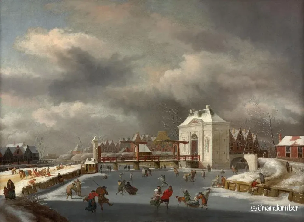 Reproduktion av målningen La porte Heiligeweg à Amsterdam - Jan van Kessel - Bild 2