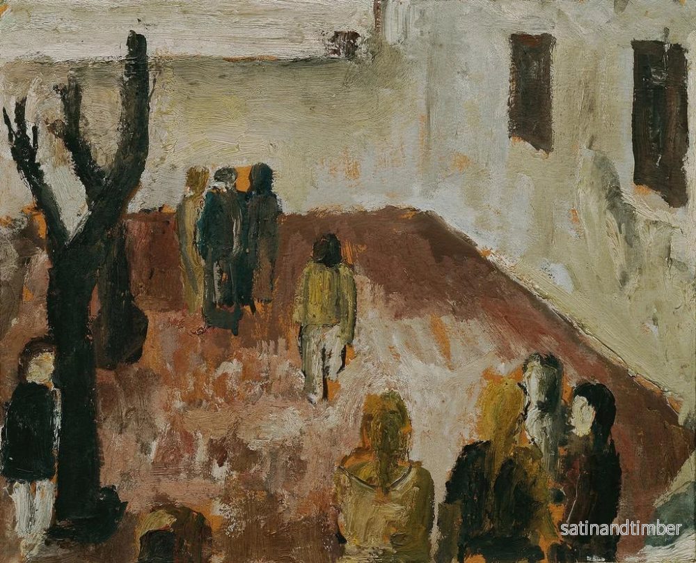 Reproduktion av målningen Studie av skolans gårdsplan - Wilhelm Thöny - Bild 2
