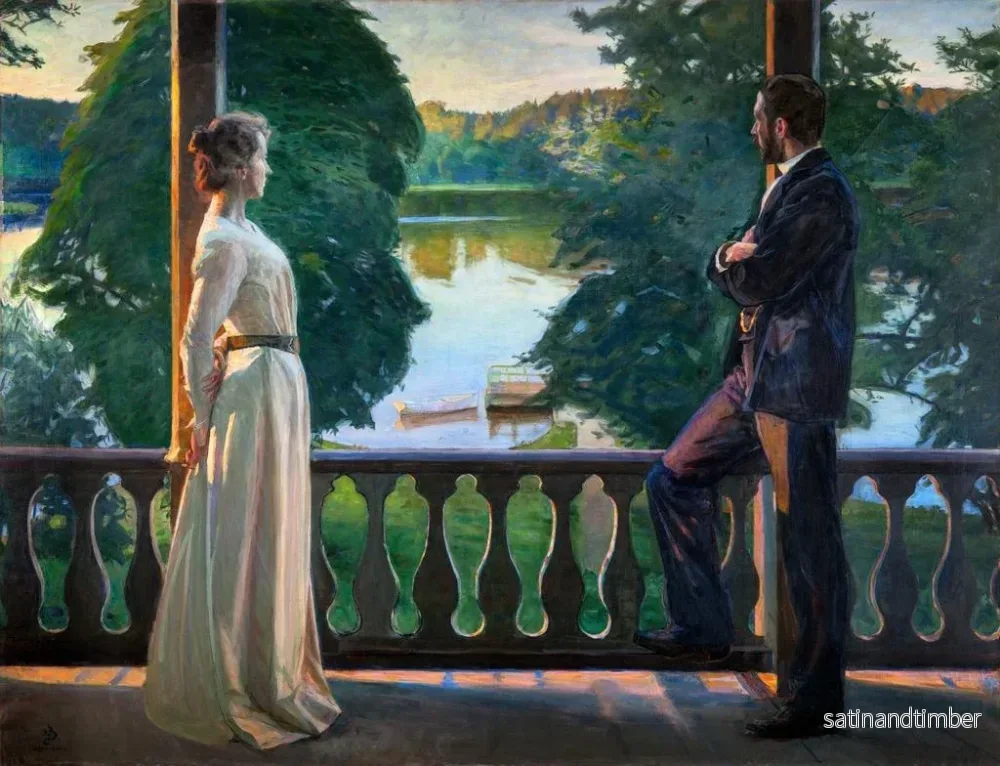 Reproduktion av målningen Sommarkväll i Norden - Richard Bergh - Bild 2