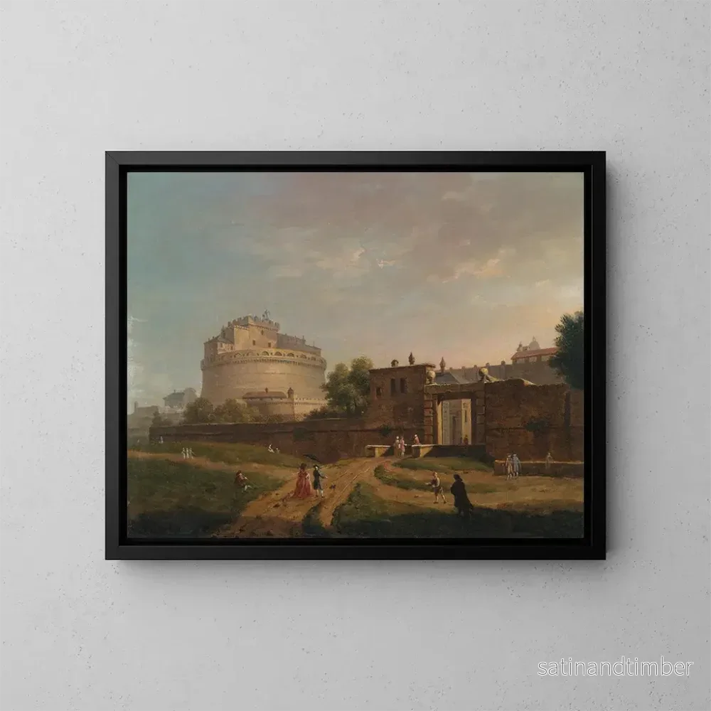 Reproduktion av målningen Château Saint-Ange, Rom – John Inigo Richards