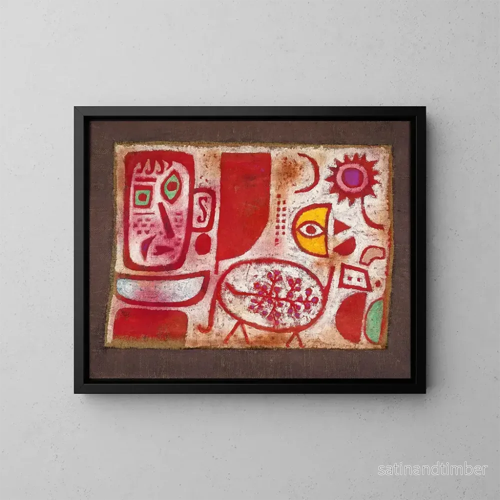 Reproduktion av målningen Rumeur - Paul Klee