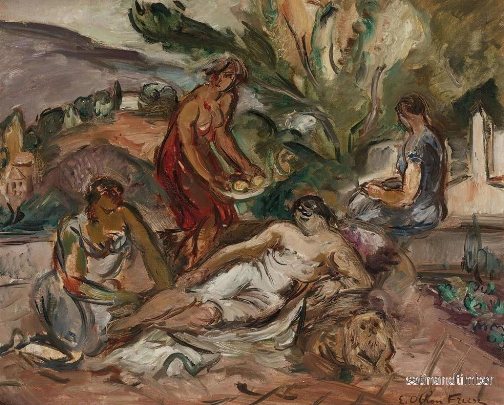 Reproduktion av målningen Les Baigneuses - Émile Othon Friesz - Bild 2
