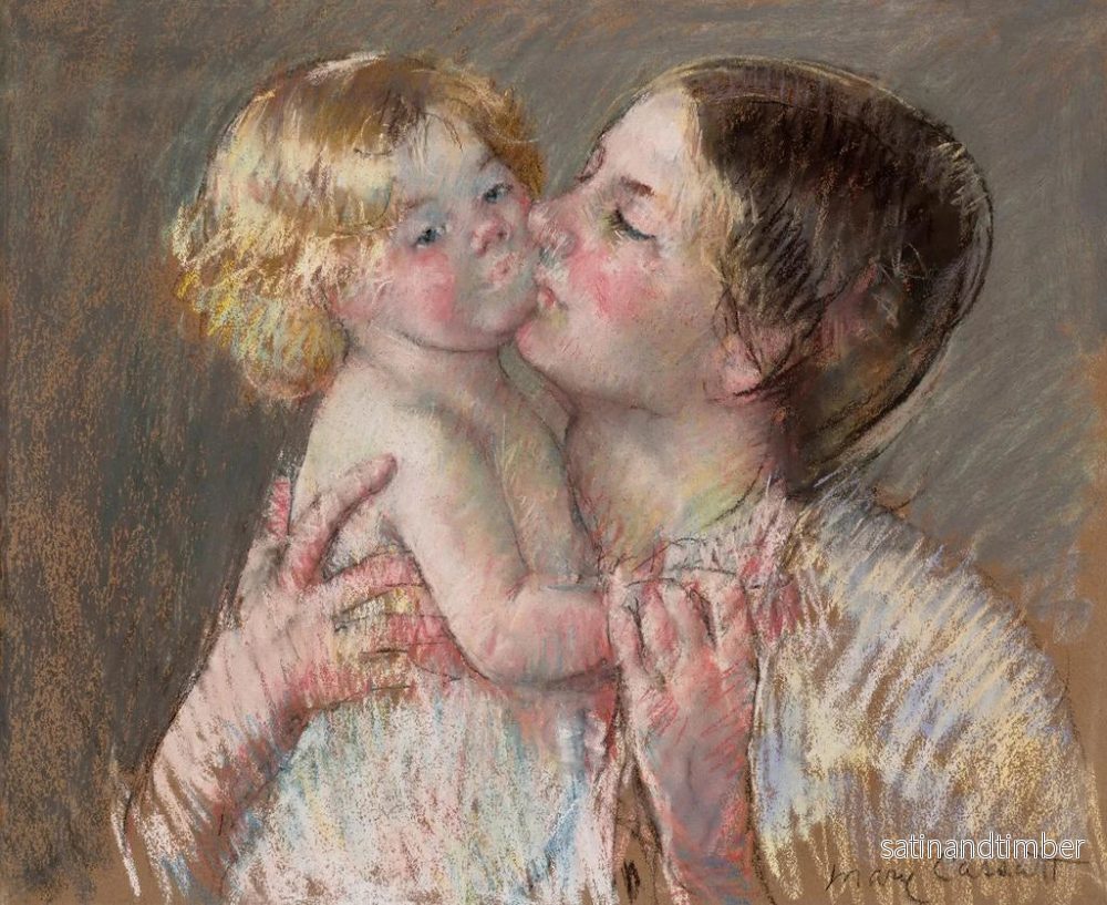 Reproduktion av målningen Ett kyss för bebis Ann nr 3 - Mary Cassatt - Bild 2