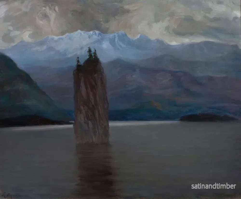 Reproduktion av målningen Fjord norvégien - Kazimierz Stabrowski - Bild 2