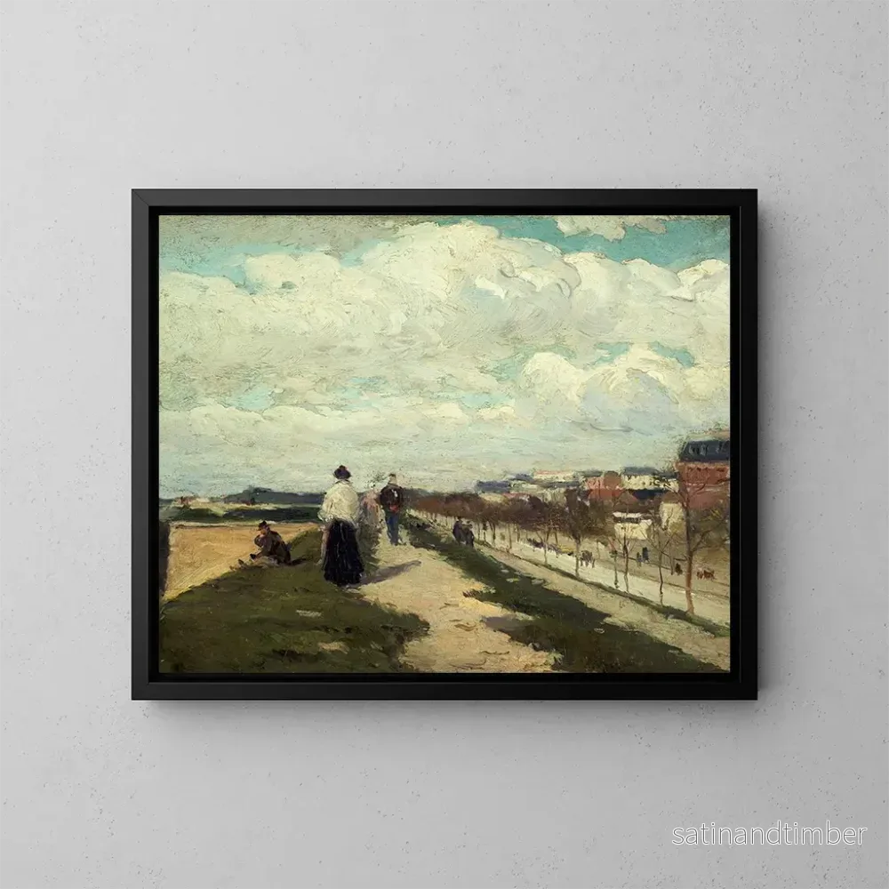 Reproduktion av målningen Les fortifications du boulevard Berthier - Ferdinand Marks