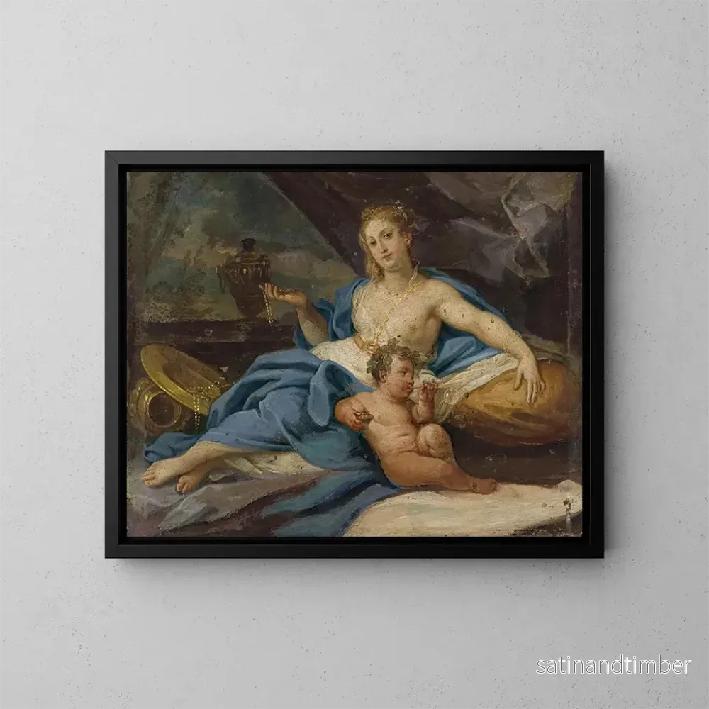 Reproduktion av målningen Venus i liggande position - Placido Costanzi