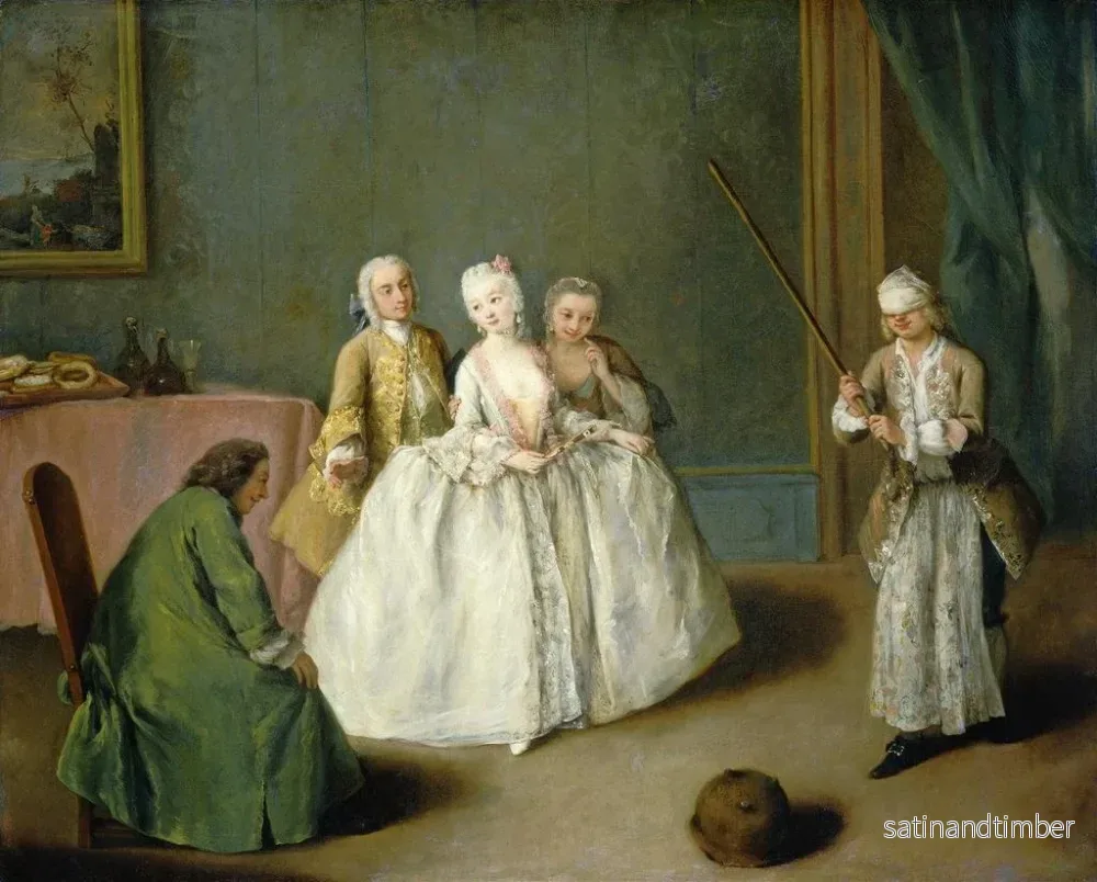 Reproduktion av målningen Le Jeu du Pot de Cuisine - Pietro Longhi - Bild 2