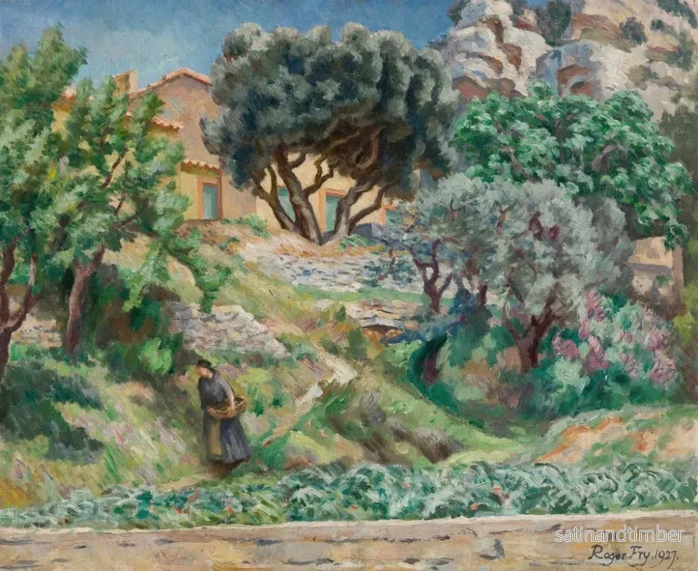 Reproduktion av målningen Landskap från Provence i Saint-Rémy - Roger Fry - Bild 2