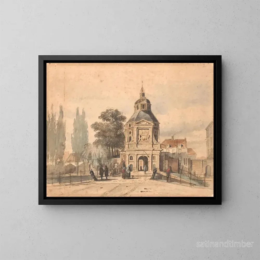 Reproduktion av målningen Porte des Wittevrouwen à Utrecht – Johannes Bosboom Reproduktion av målningen Porte des Wittevrouwen à Utrecht – Johannes Bosboom