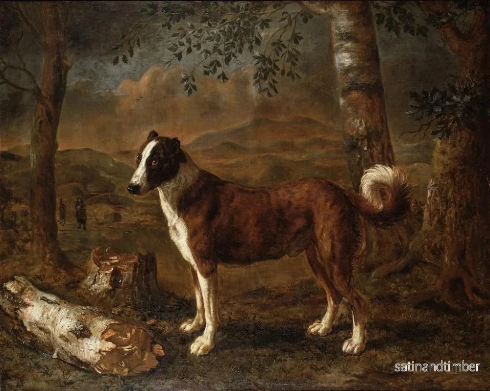 Reproduktion av målningen av hund och björkris - Govert Dircksz Camphuysen - Bild 2