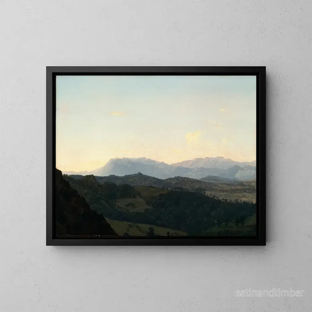Reproduktion av målningen Les montagnes sabines – Jean-Joseph-Xavier Bidauld Reproduktion av målningen Les montagnes sabines – Jean-Joseph-Xavier Bidauld