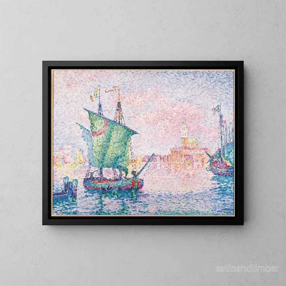Reproduktion av målningen Venise, le nuage rose 1909 - Paul Signac