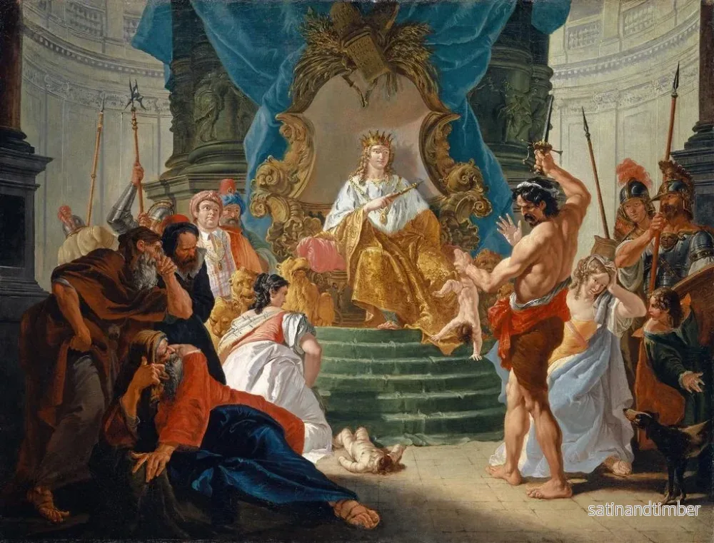 Reproduktion av målningen Le Judgement of Solomon - Francesco Fontebasso - Bild 2