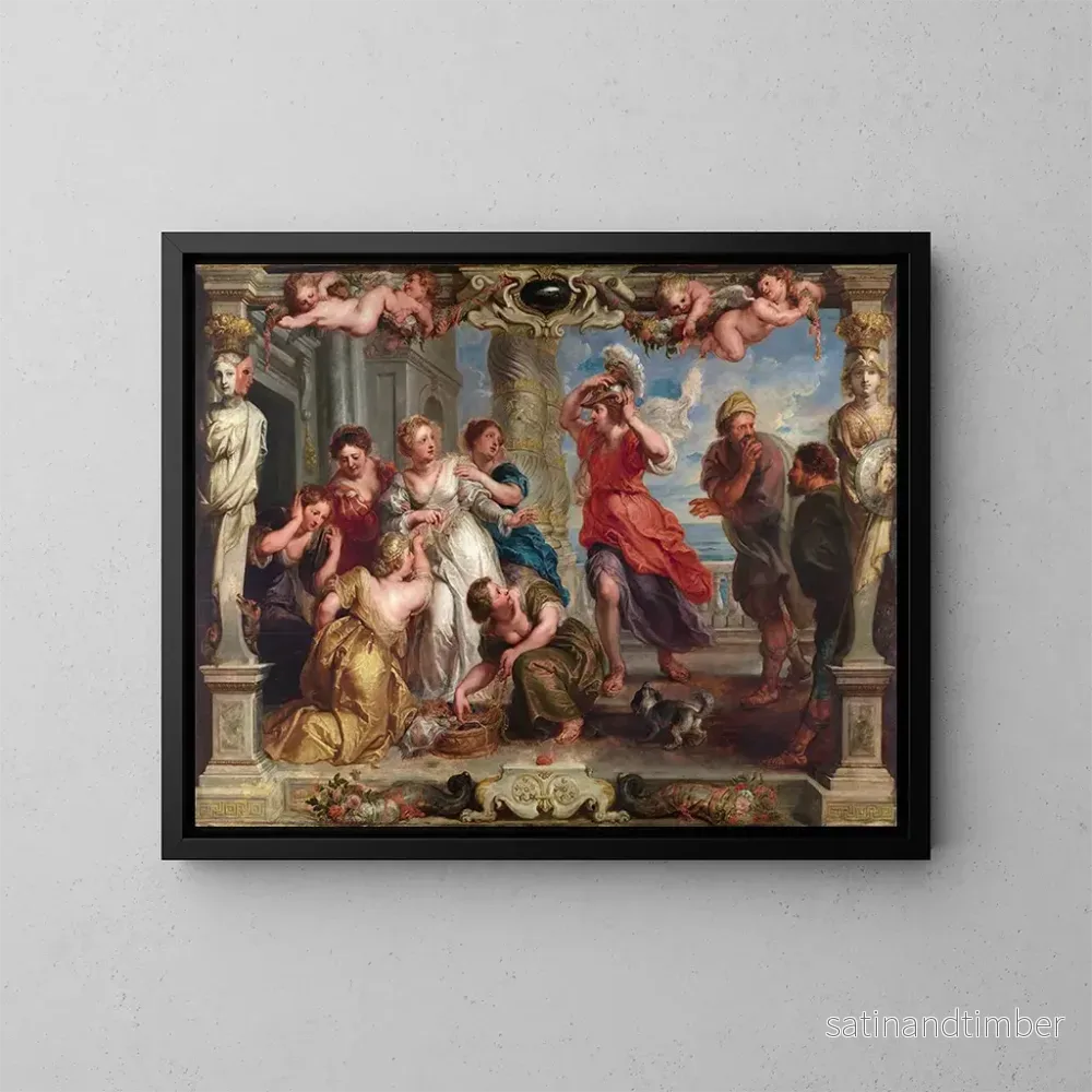 Reproduktion av målningen Achille upptäckt av Ulysses bland Lycomède’s döttrar – Peter Paul Rubens Reproduktion av målningen Achille upptäckt av Ulysses bland Lycomède’s döttrar – Peter Paul Rubens