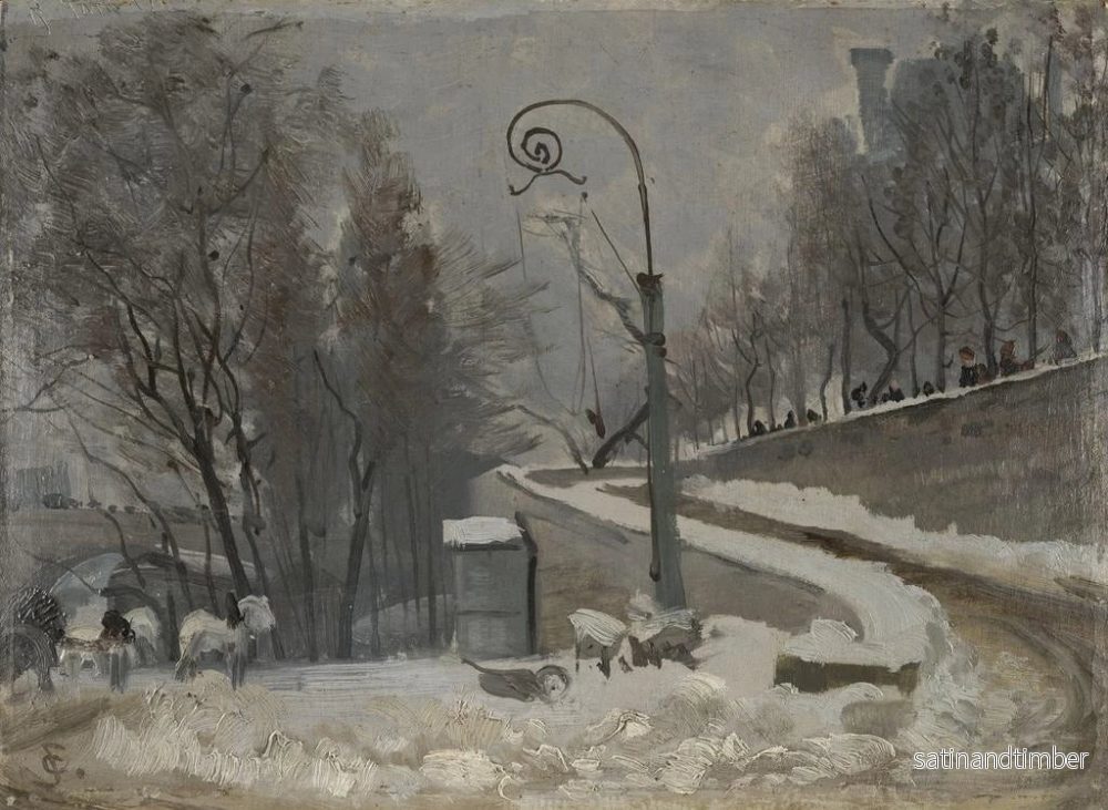 Reproduktion av målningen Vinter i Paris - Christian Skredsvig - Bild 2