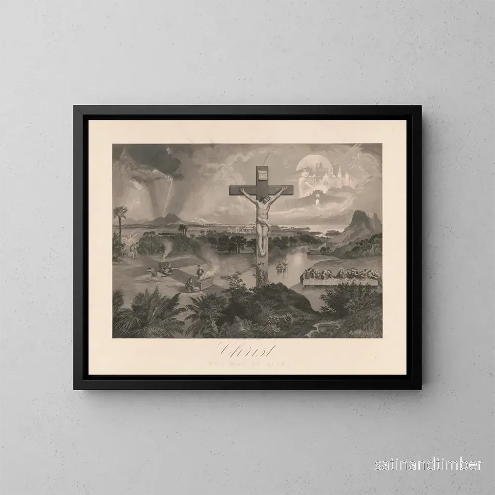 Reproduktion av målningen Le Christ, chemin de vie - W. C. White