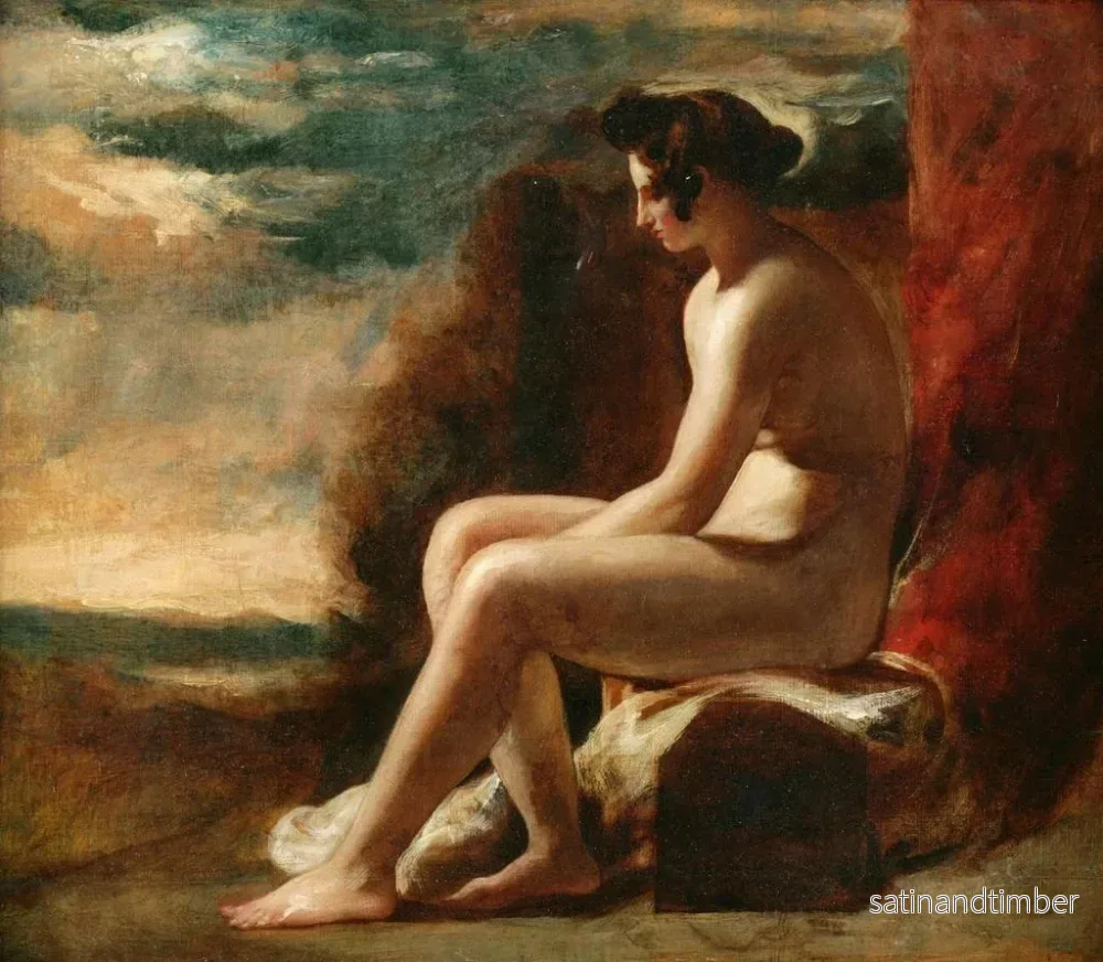 Reproduktion av målningen Nu sittande i ett landskap - William Etty - Bild 2