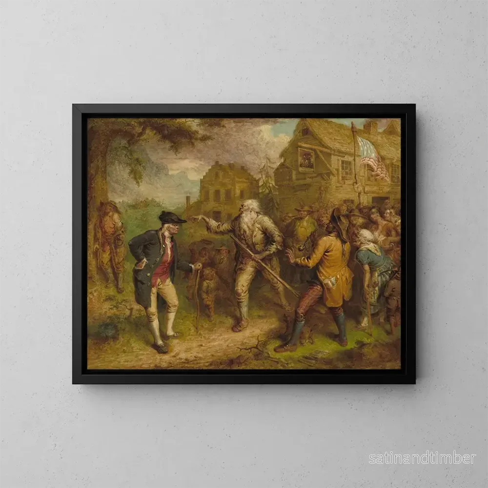 Reproduktion av målningen Le Retour de Rip Van Winkle - John Quidor