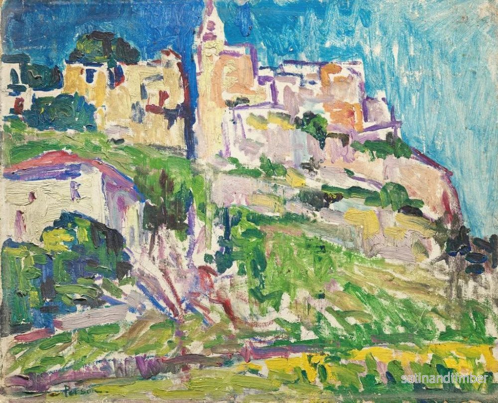 Reproduktion av målningen Le village de Gassin - Henri Person - Bild 2