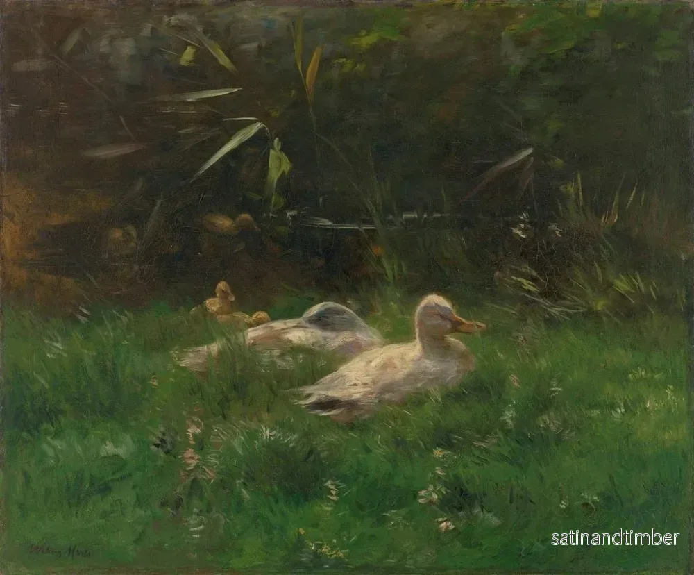 Reproduktion av målningen Kanadagäss - Willem Maris - Bild 2