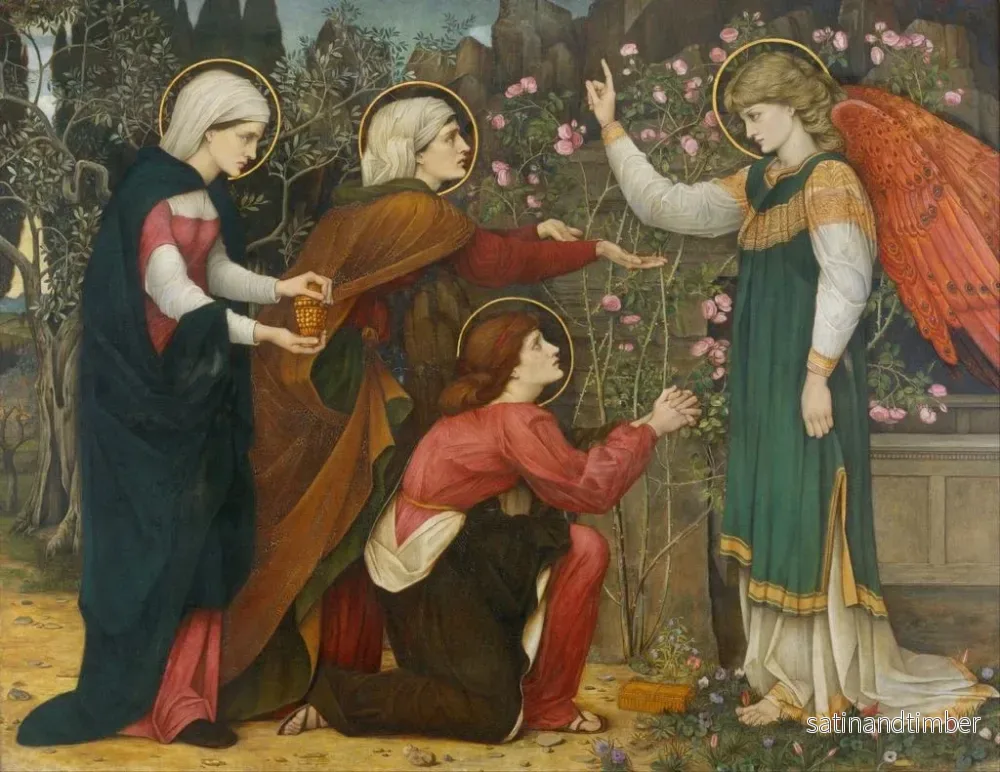 Reproduktion av målningen Varför söker du den levande bland de döda? Luk 24, 5 - John Roddam Spencer Stanhope - Bild 2