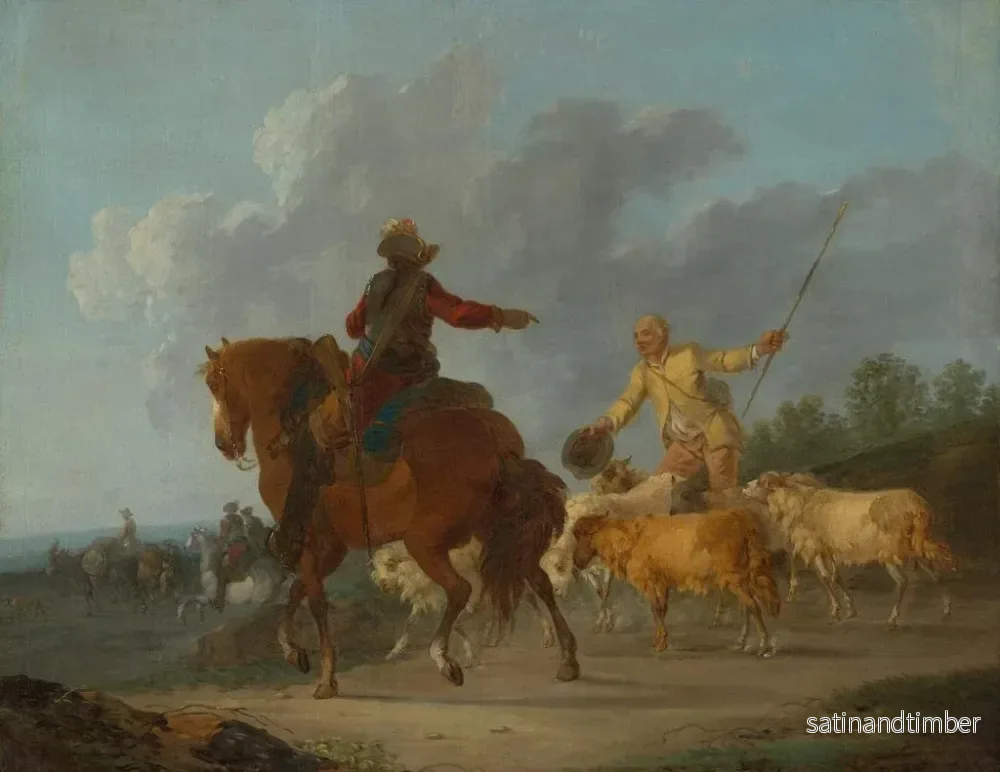 Reproduktion av målningen Cavalier och herde - Francesco Casanova - Bild 2