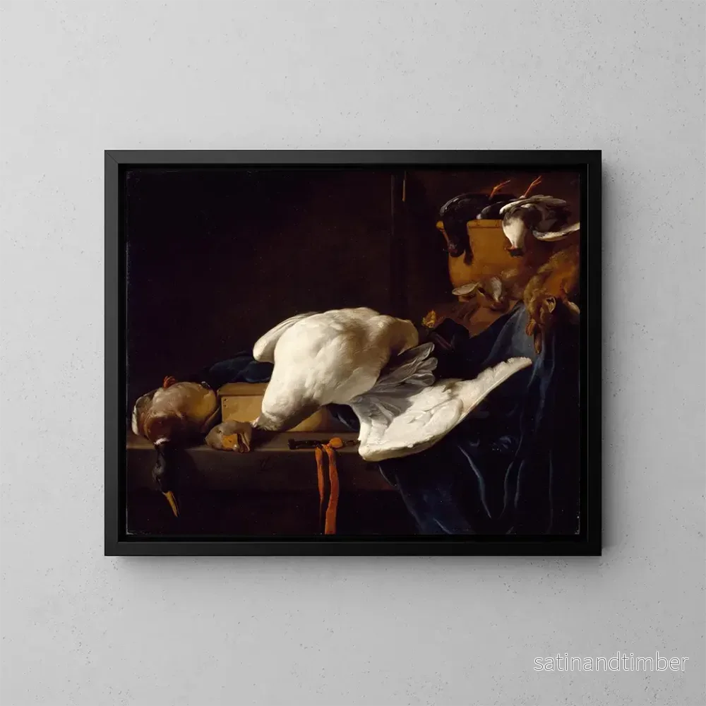Reproduktion av målningen av det dödliga spelet - Christiaen Jansz Dusart