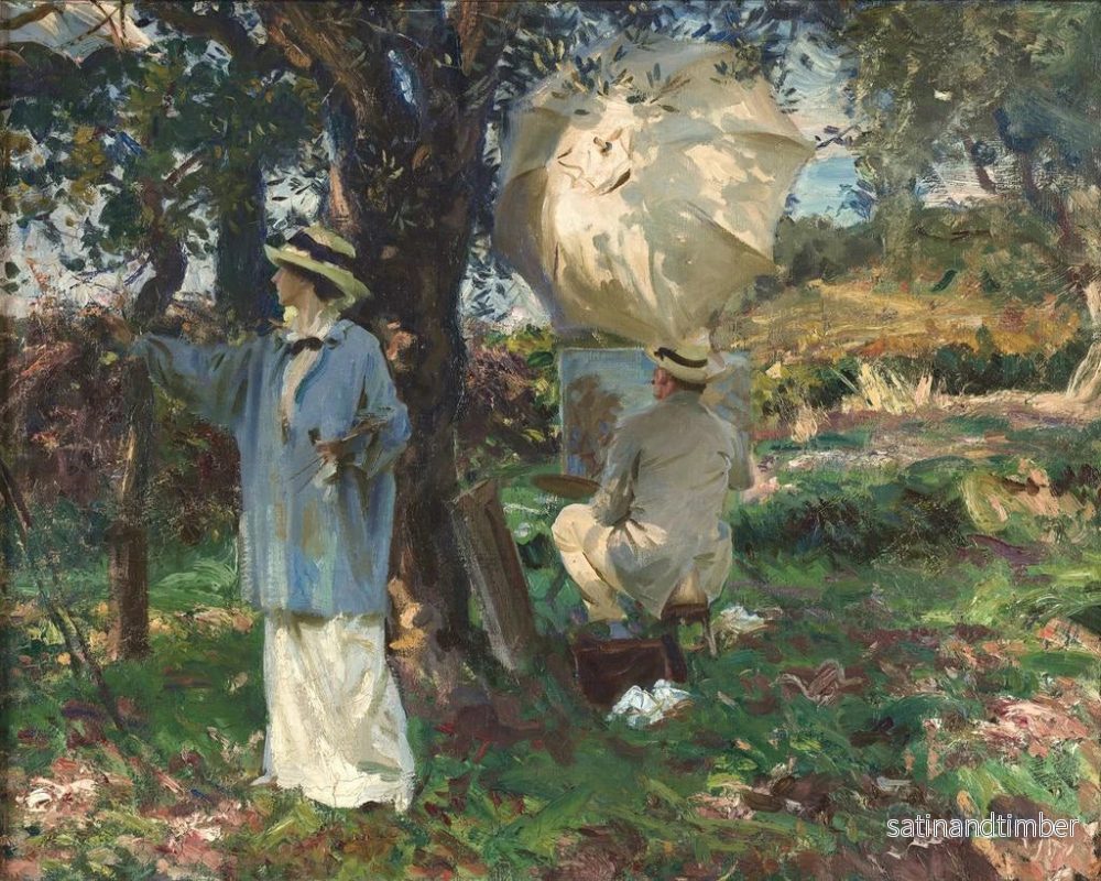 Reproduktion av målningen Les croqueurs - John Singer Sargent - Bild 2
