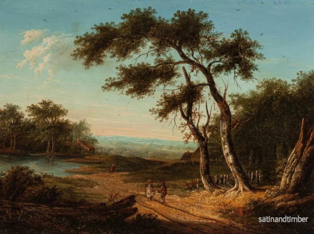 Reproduktion av målningen Figurer på en solig landsväg - Patrick Nasmyth - Bild 2