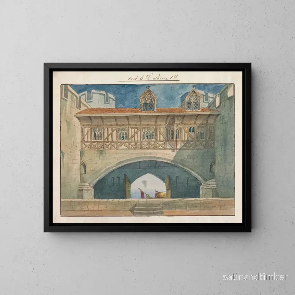 Reproduktion av målningen för framställningen av Richard II av Charles Kean på Princess’s Theatre den 12 mars 1857, akt 5, scen 1 – George Cressal Ellis Reproduktion av målningen för framställningen av Richard II av Charles Kean på Princess’s Theatre den 12 mars 1857, akt 5, scen 1 – George Cressal Ellis