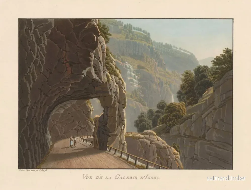 Reproduktion av målningen Vue de la Galerie d'Issel - Gabriel Lory le Jeune - Bild 2